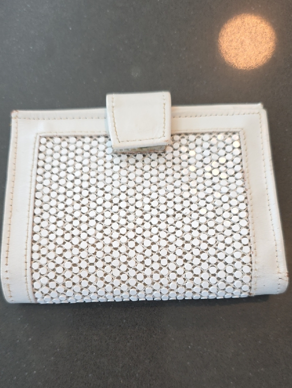 1960s Unique Patterned Women's Bifold Wallet with Snap Closure